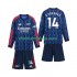 Camisola Arsenal Gyokeres 14 Criança Equipamento Segundo 2025-2026 Manga Comprida